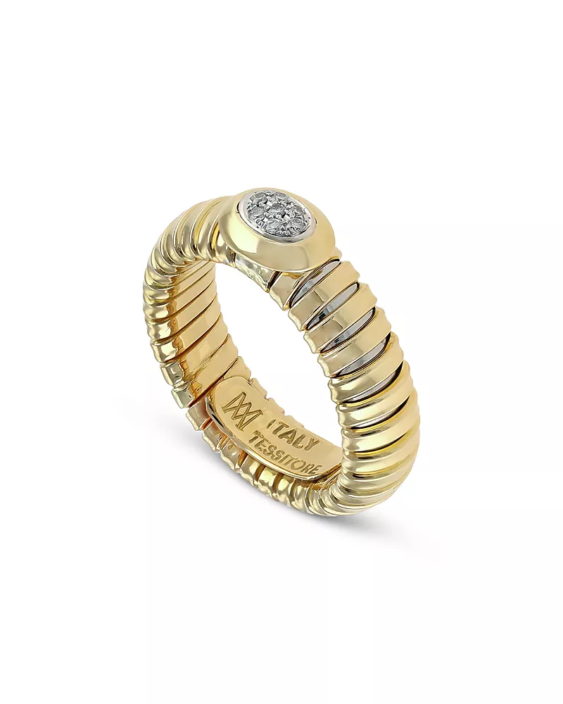 Alberto Milani 18K Yellow Gold ViaGiardino Diamond Cluster Ring