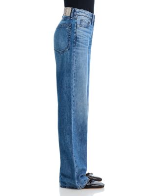 Logan Featherweight High Rise Wide Leg Jeans in River