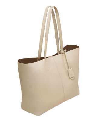 Large Leather Zipped Soft Tote