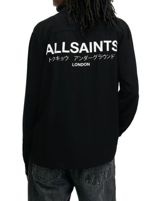 Underground Regular Fit Graphic Logo Button Front Shirt