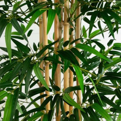 12' Artificial Bamboo Tree with Real Bamboo Trunks
