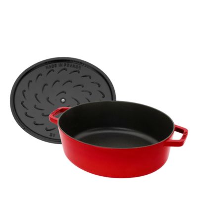 Cast Iron 6.25 Qt. Wide Oval Dutch Oven