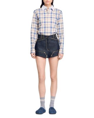 Sandro Carpenter Denim Shorts | Bloomingdale's