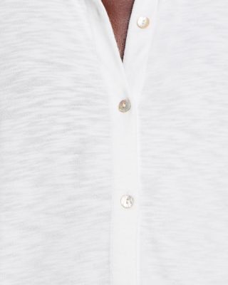 Button Front Knit Top