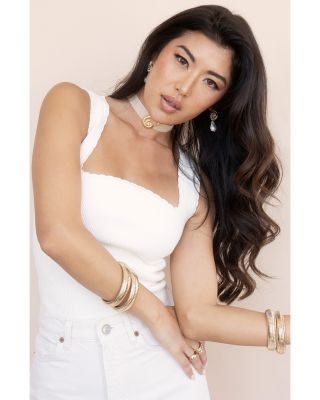 Swirled Shell Pendant Velvet Choker, 12"