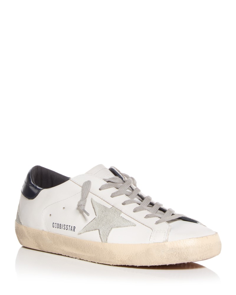 Golden Goose Deluxe Brand Men's Men's Super-Star Low Top Sneakers in White/Ice