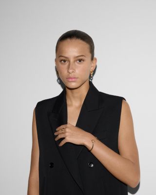 18K Yellow Gold Horsebit Flex Cuff Bracelet