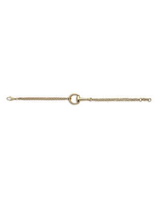 18K Yellow Gold Horsebit Chain Bracelet