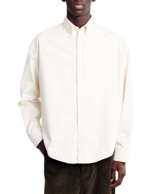 AMI Boxy Button Down Regular Fit Shirt Bloomingdale s