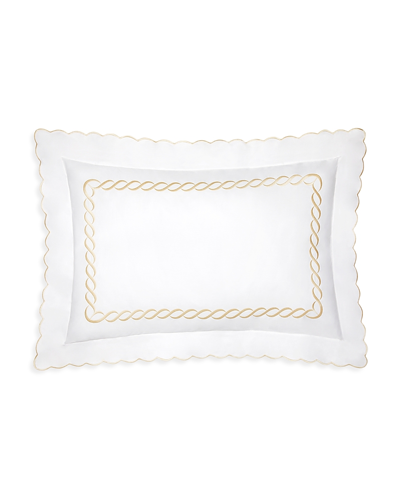 Pratesi Treccia Queen Sham In White/beige