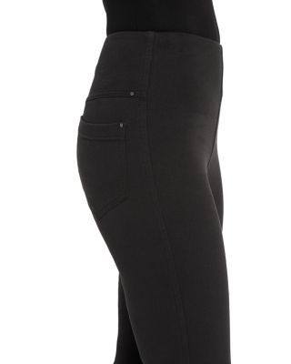 High Rise Ankle Baby Bootcut Jeans in Black
