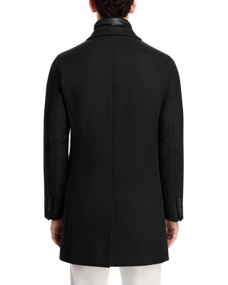 Diagonal Topcoat with Removable Windguard