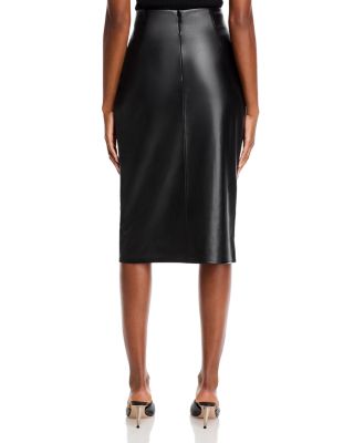 The Melania Faux Leather Skirt