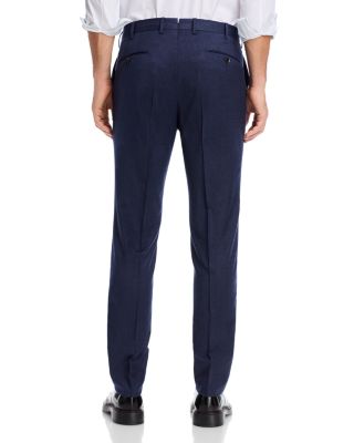 Melange Stretch Flannel Slim Fit Trousers