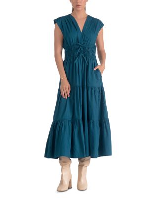 Elan - Cap Sleeve Tiered Dress