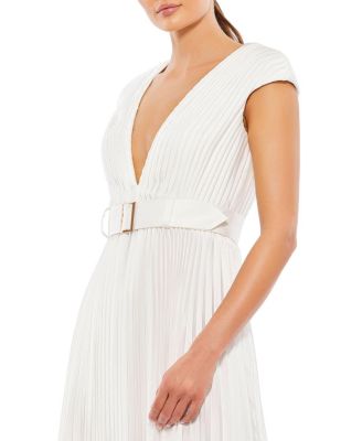 Pleated Midi Dress
