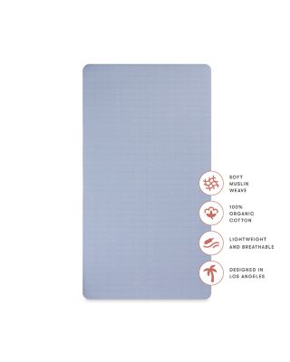 Crib Sheet in GOTS Certified Organic Muslin Cotton