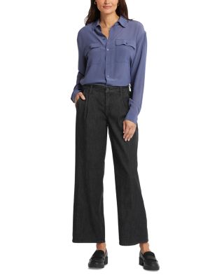 Teresa Ankle Wide Leg Jeans in Eternity