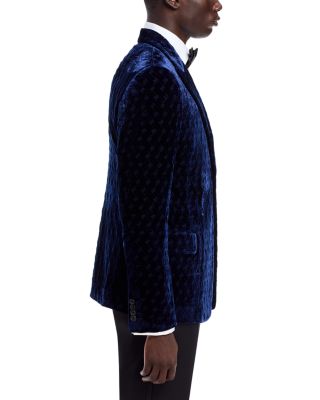 Slim Fit Peak Lapel Velvet Jacket - Exclusive