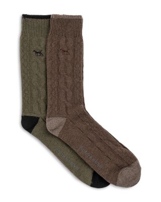 Dunedin Cable Knit Socks, Pack of 2