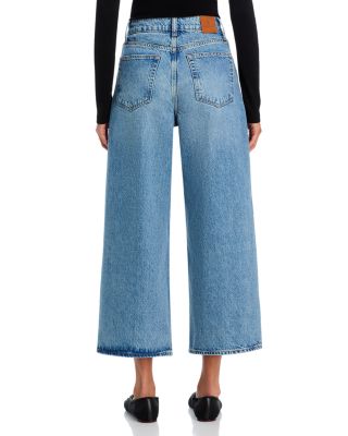 Rick High Rise Ankle Wide Leg Jeans in Alto Blue