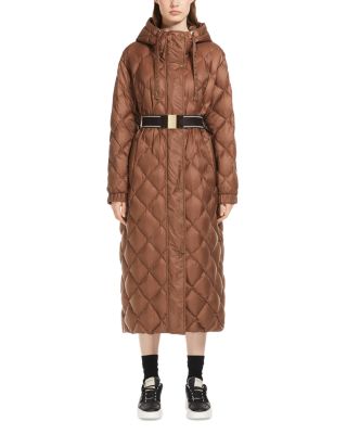 Max Mara - Trefel Diamond Quilted Long Puffer Coat