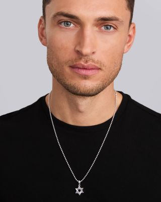 Men's Sterling Silver Anthem Small Star of David Amulet Pendant