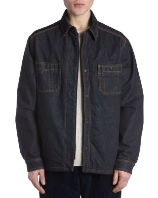 Denim Topstitched Shirt