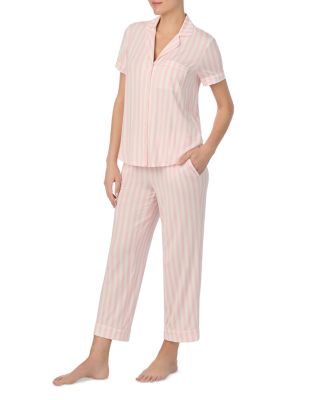 Short Sleeve Cropped Pajama Set