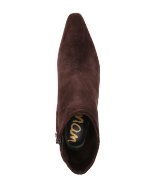 Women's Saige Pointed Toe Mid Heel Ankle Booties