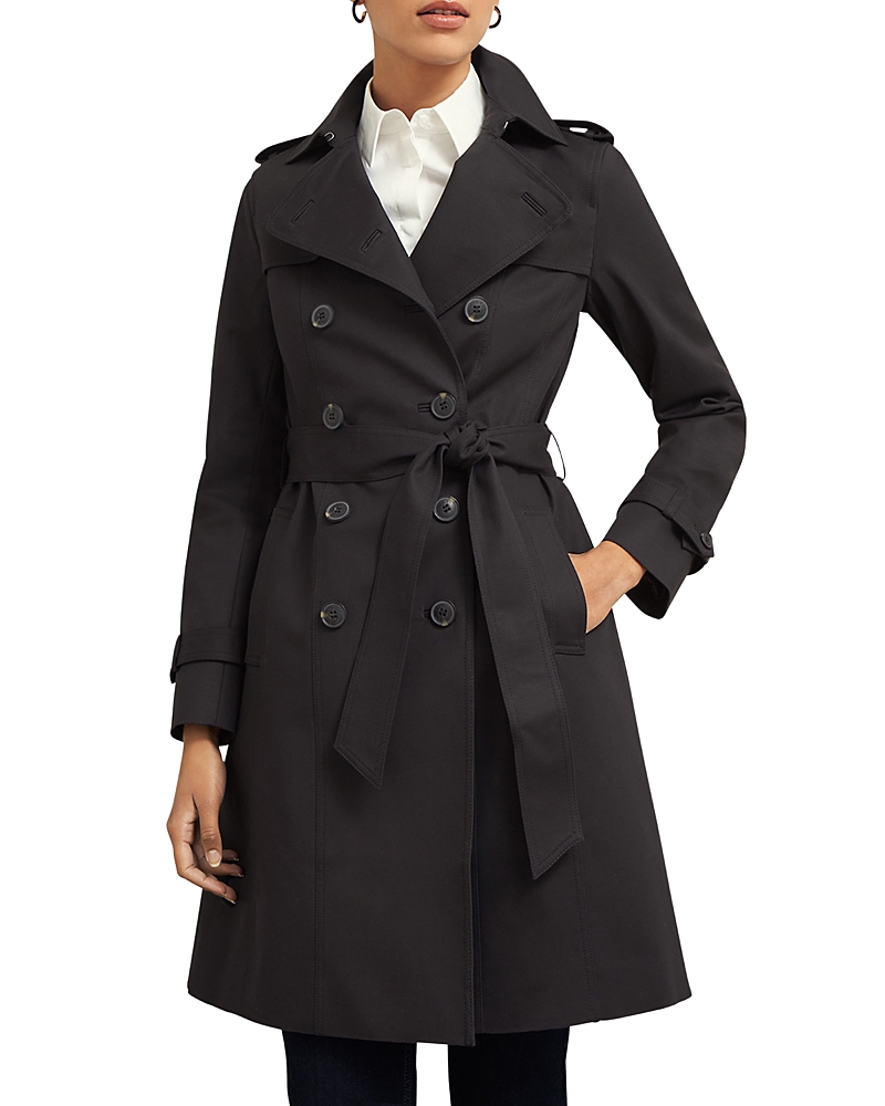 Hobbs London Saskia Trench Coat In Black