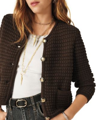 Gaspard Crewneck Cardigan Sweater