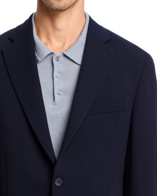 Stretch Wool Unstructured Slim Fit Suit Jacket