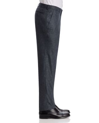 Melange Solid Slim Fit Suit Pants