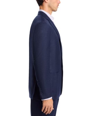 Melange Solid Unstructured Slim Fit Suit Jacket