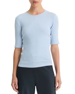 Vince - Ribbed Elbow Sleeve Tee