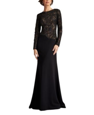 存在感を放つ【TADASHI SHOJI】Isadora Embroidered Crepe Gown Isadora Embroidered Crepe Gown | SHO