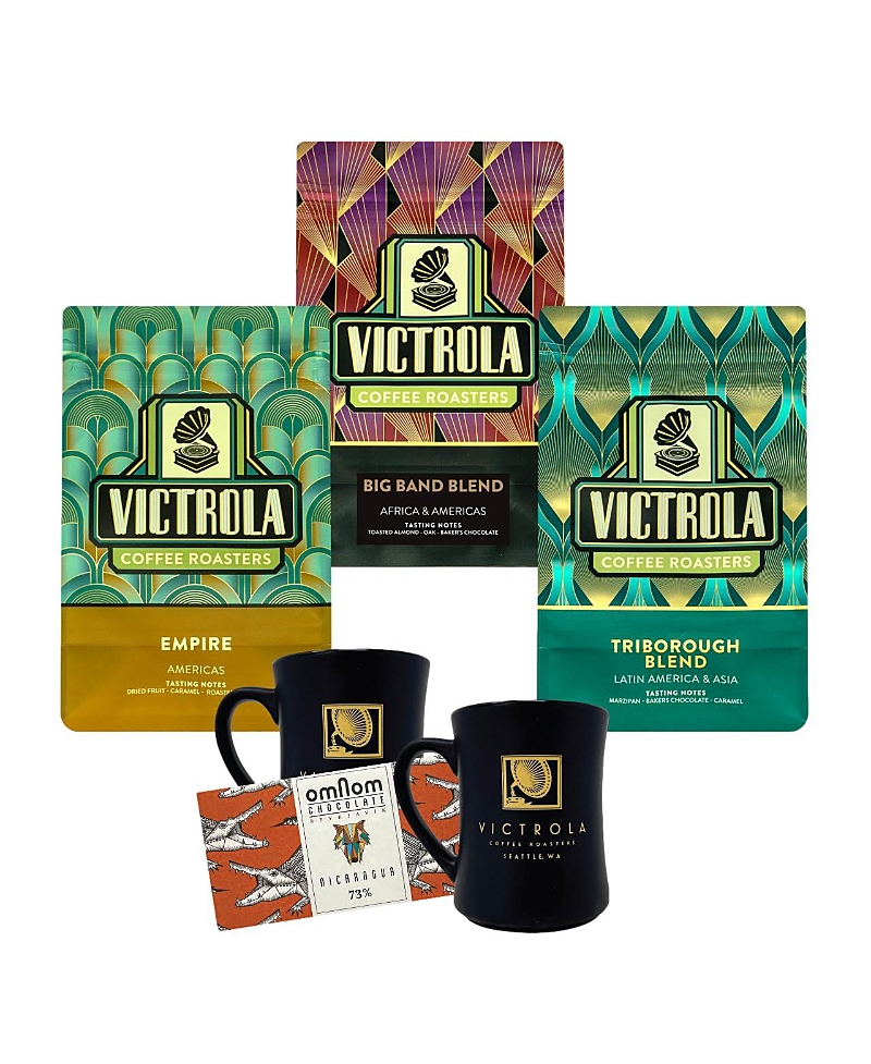 Gocoffeego Victrola Triple Blend Gift Bundle In Brown