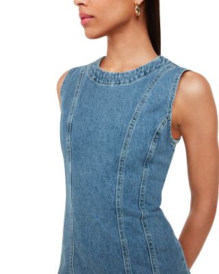 Sleeveless Denim Midi Dress
