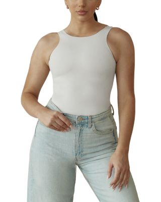 High Neck Hourglass Shapewear Thong Bodysuit