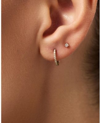 Lab Grown Diamond Earrings - Gold Diamond Earring Set