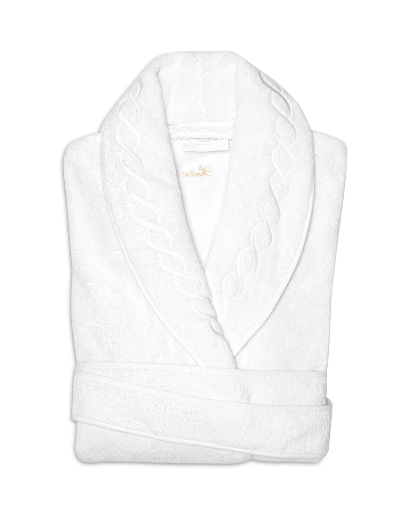 Pratesi Treccia Robe In White/white