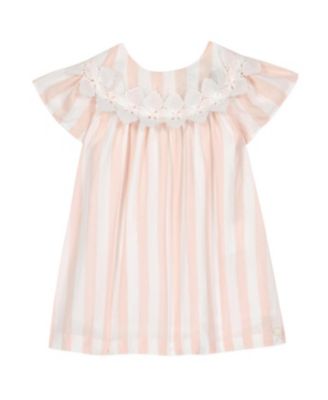 Tartine et Chocolat Girls' Peach Fuzz Striped Dress - Baby