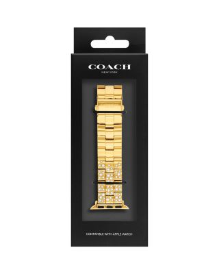 Apple Watch&reg; Gold-Tone Stainless Steel & Crystal Bracelet, 38/40/41mm