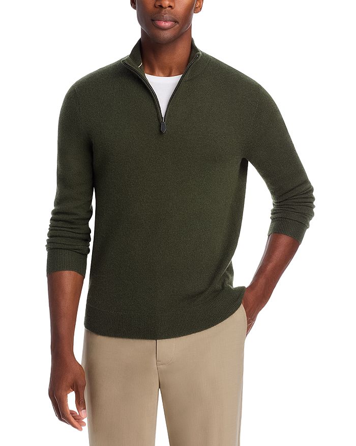 The Men s Store at Bloomingdale s Cashmere Half Zip Sweater 100 Exclusive Bloomingdale s