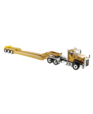  1/50 Caterpillar CT660 Highway Semi Truck with Lowboy Trailer Toy - Ages 11+