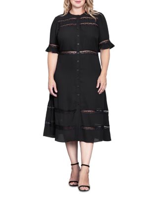 standards & practices - Button Front Midi Dress