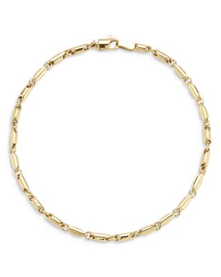 Bloomingdale's Fine Collection Polished Long Link Bracelet in 14K Yellow Gold