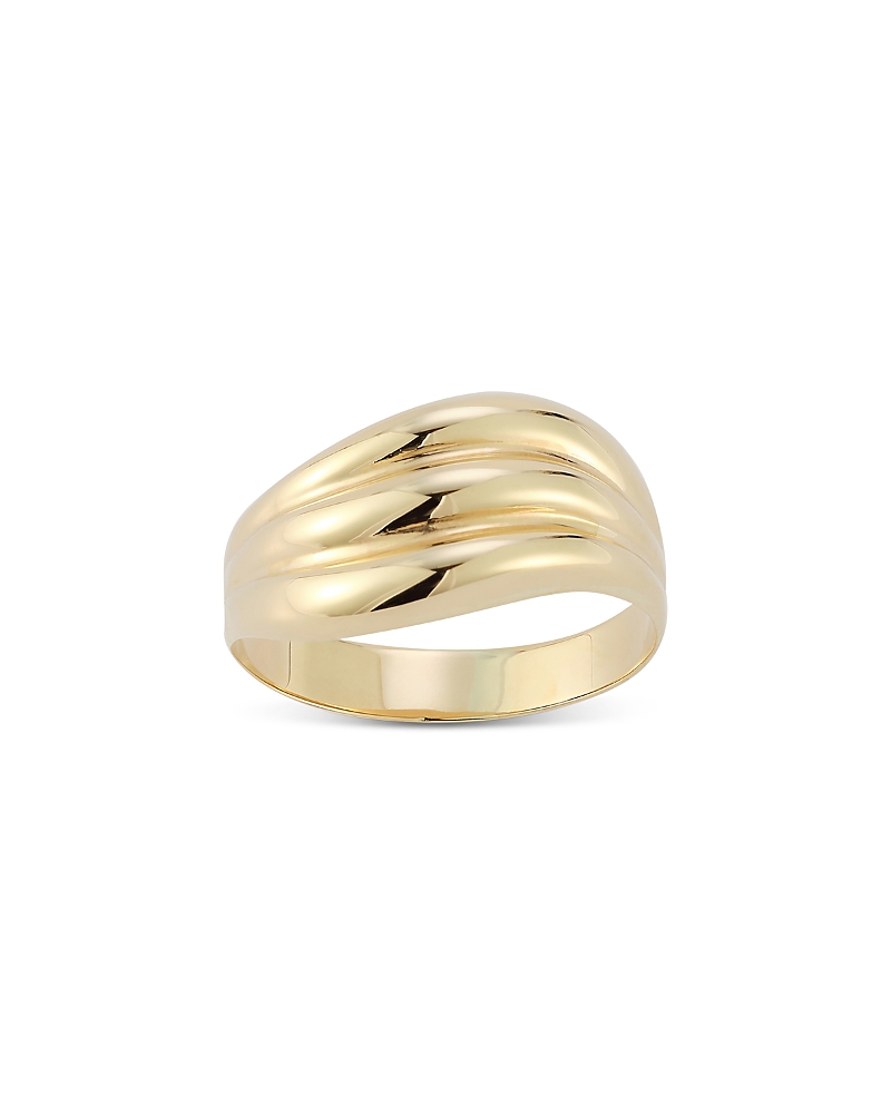 Bloomingdale's Fine Collection Polished Triple Wave Statement Ring in 14K Yellow Gold