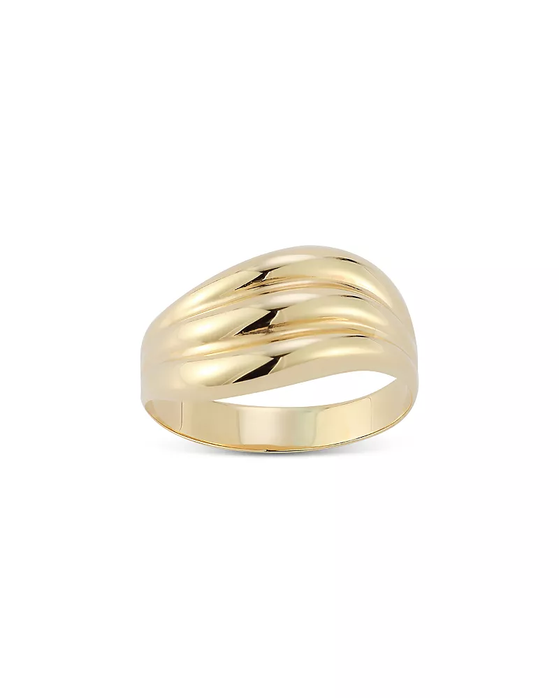 Bloomingdale's Fine Collection Polished Triple Wave Statement Ring in 14K Yellow Gold